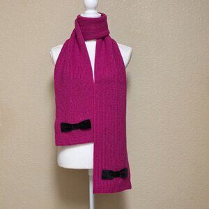 Kate Spade New York Velvet Bow Knit Scarf